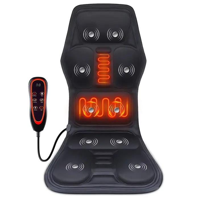 Masseur de dos électrique infrarouge, chaise de Massage complète du corps, coussin chauffant, vibrat