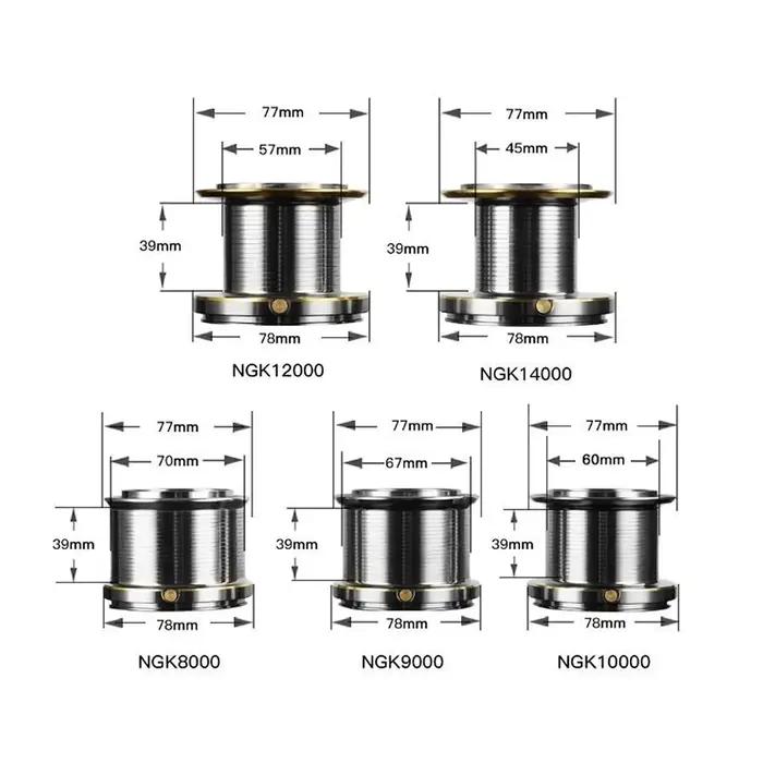 Huidiao roulement en acier inoxydable moulinet de pêche 8000 9000 10000 12000 14000 25KG puissant mo