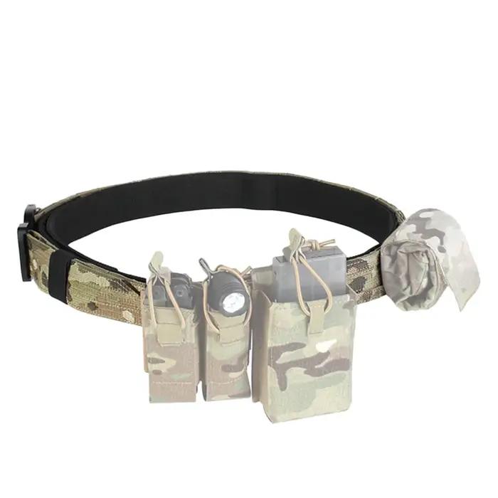 Vcorde bagRonin-Ceinture Molle Double Couche pour Homme, Ceinture DulBelt, Boucle D.lique à Dégageme