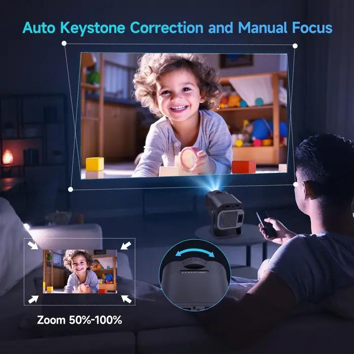 Magcubic HY320 Mini projecteur nouvellement natif 720P Android 11 4K 300ANSI Wifi6 BT5.0 cinéma exté