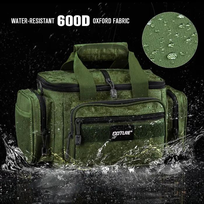 Goture – sacs de pêche à bandoulière en tissu Oxford 600D, sacs de rangement durables de grande capa