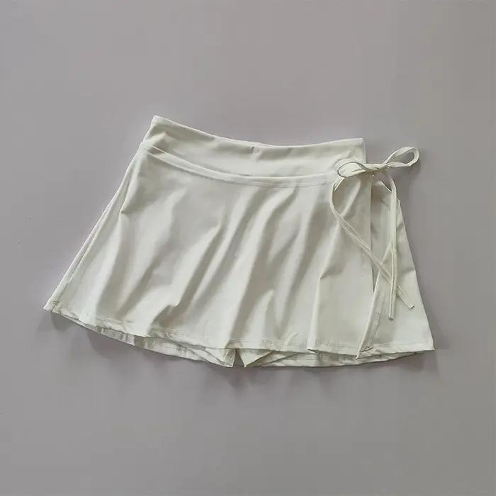 Jupe sport yoga tennis badminton pantalon demi-corps séchage rapide poche pratique pour femme libertés de mouvement pour sportives entraînement en salle et en plein air
