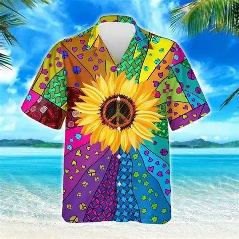 Ropa de hombreNew impression 3D hommes hawaïen à manches courtes chemise volant cochon imprimé haut
