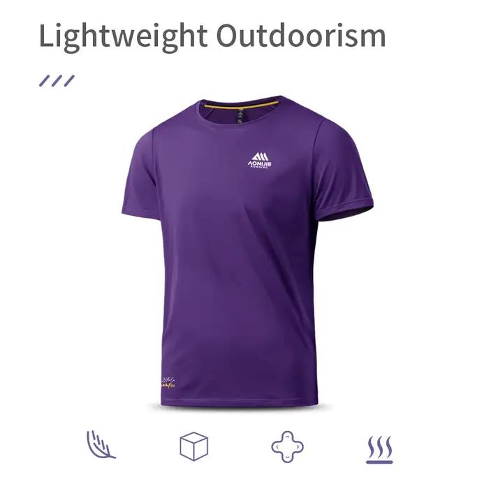 T-shirt sport homme AONIJIE - Haut technique léger respirant confortable pour running entraînement