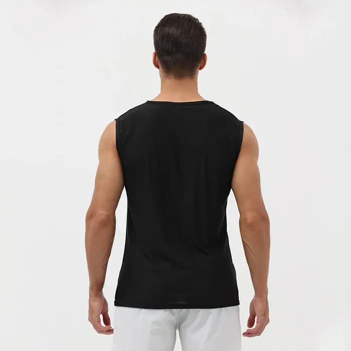 Gilet de course pour hommes, chemise ample sans manches, débardeur de basket-ball, vêtements de spor