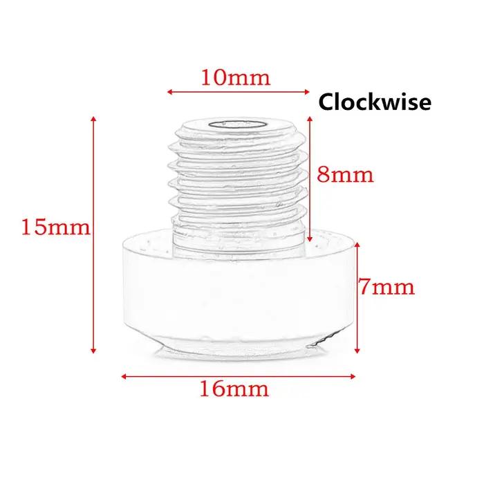 2 pièces universel moto CNC M10 * 1.25 M8 * 1.25 trou de miroir bouchon vis boulons couvre bouchons