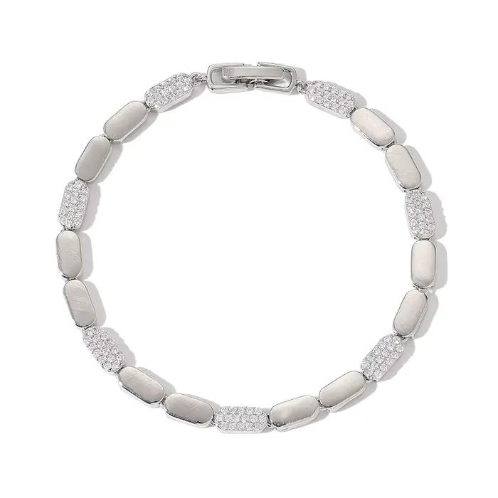 Bracelet de luxe incrusté de Zircon, lumineux et brillant, bijoux pour femmes, cadeau de noël CN8105