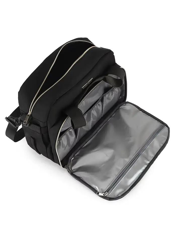 Sac à langer grande capacité, sac à bandoulière simple avec compartiment humide/sec et fonction de c