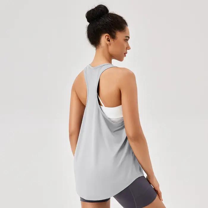 T-shirt sport femme respirant séchage rapide - Yoga fitness été - Vêtement entraînement confortable