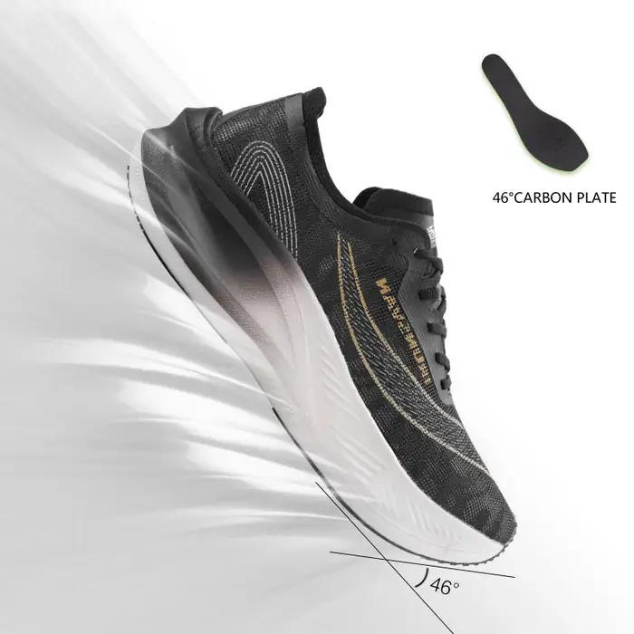 IRUNSVAN Original plaque de carbone Marathon chaussures de course hommes professionnel Stable soutie