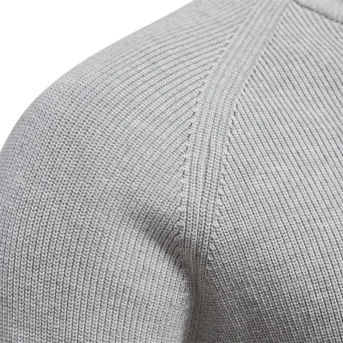 Cardigans en coton avec fermeture éclair pour hommes, pulls sociaux décontractés à la mode, col haut
