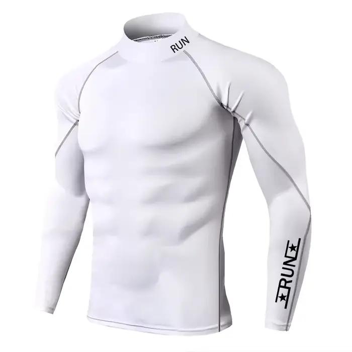 T-shirt de Compression pour hommes, chemises à séchage rapide, sous-vêtements de Fitness, hauts de m