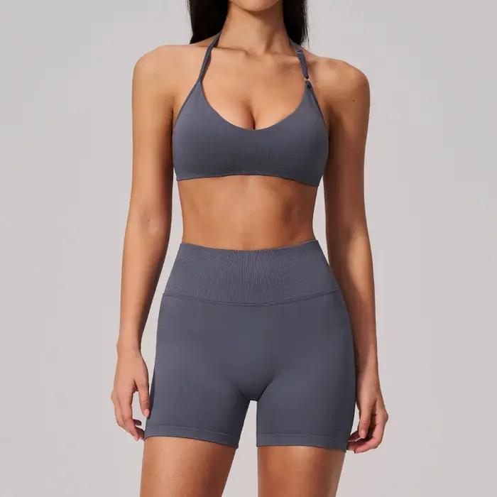 Ensemble de survêtement pour femme moulant effet fessier galbé vêtements de course et yoga séchage rapide pour activités physiques intensives occasions spéciales