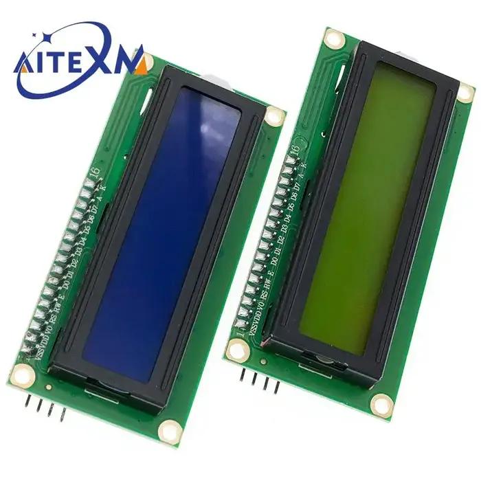 HOPP1602-Écran LCD Bleu/Jaune Vert, Wild 5V pour Ardu37, 16x2, Rick PCF8574T PCF8574 IIC I2C, 1602