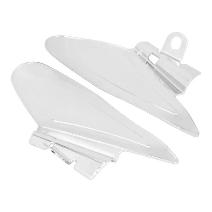Boucliers de chaleur réfléchissants chromés pour moto, déflecteur d'air pour chef indien, classique,