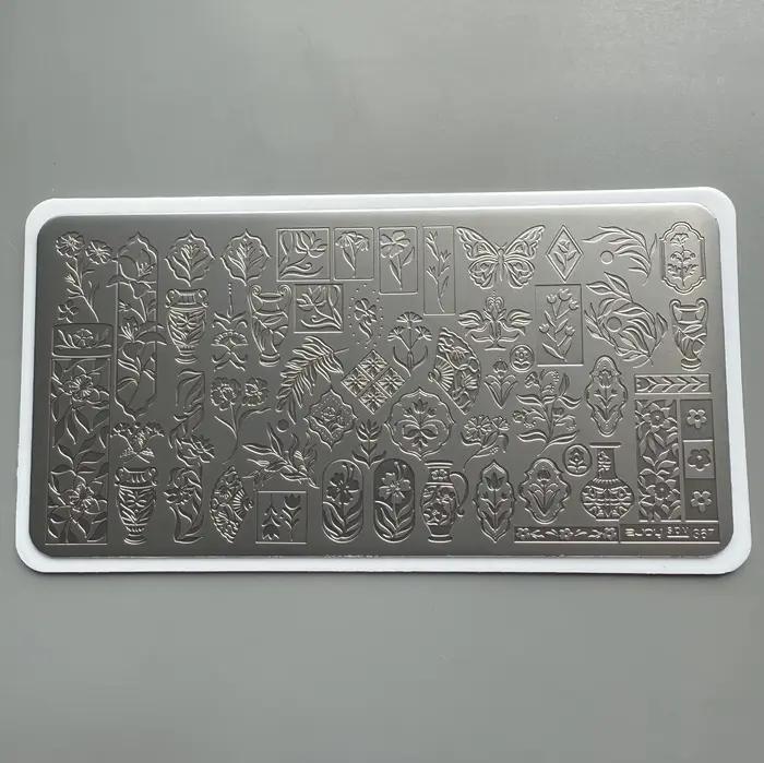 XMQ NAIL ART STAMPING PLATES TEMPLATE DE LONNE