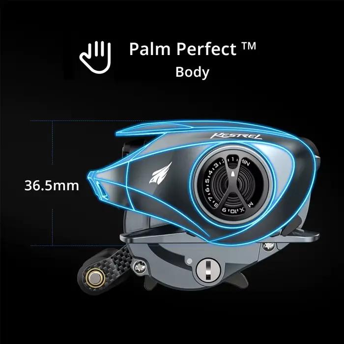 KastKing – moulinet de pêche haute vitesse Kestrel Elite, avec cadre en magnésium, système de Finess