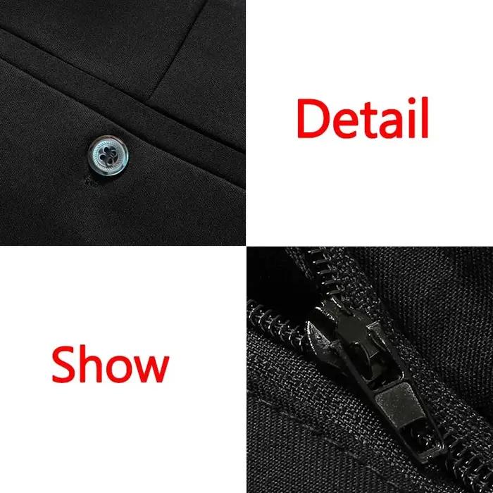 Pantalon d'affaires pour hommes, grande taille 52, taille élastique, pantalon de costume droit, pant