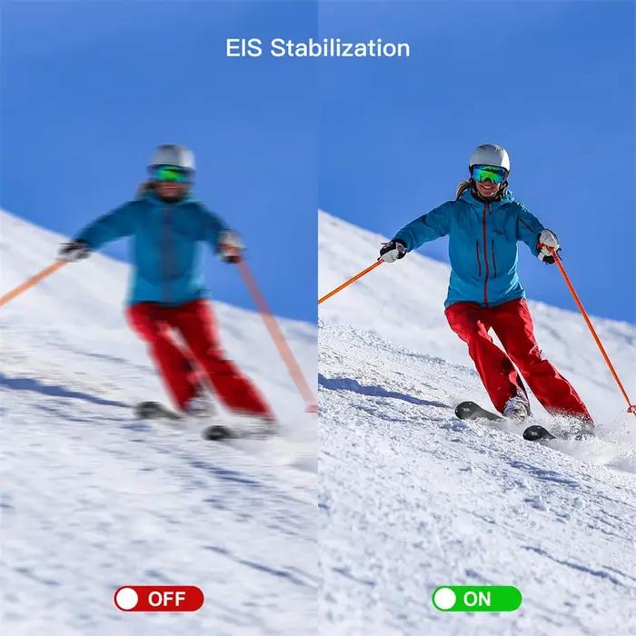 SJCAM C100 Plus caméra d'action 4K 30M étanche 2.4G WiFi Action Sport caméra d'action EIS vélo Sport