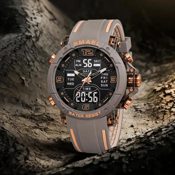 SMAEL marque 8140 étanche livraison directe montre réveil veilleuse jeune mode affaires Quartz Sport