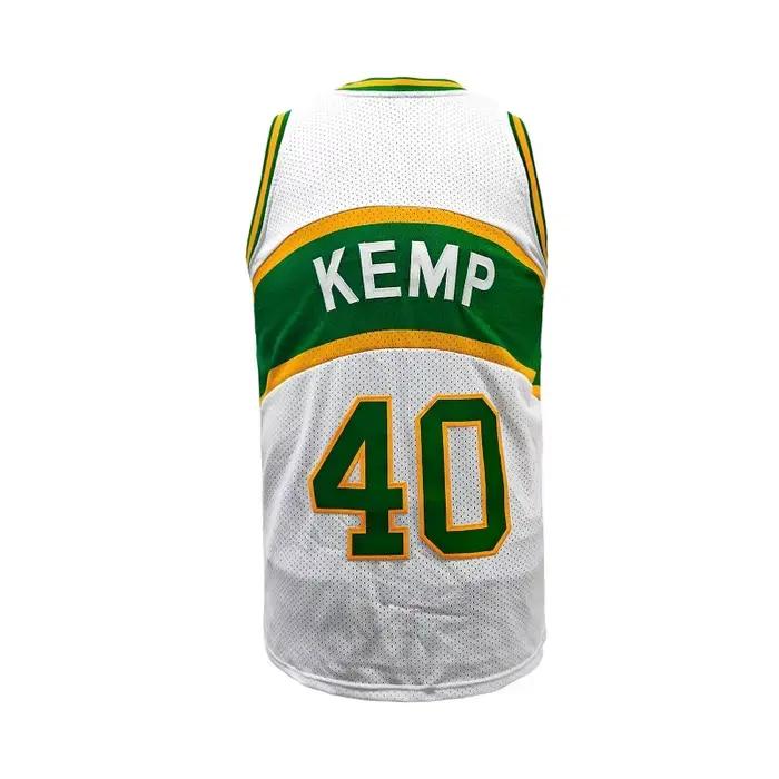 Maillot de basket-ball pour hommes, lettres et chiffres brodés, gilet ample et respirant sans manche
