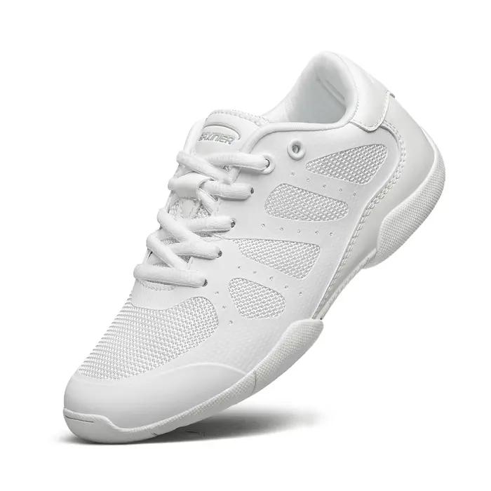 BAXIN16-Girls Cheer Shoes, White Cheerleading Dance Shoes, Kids 202 letic Training, Tennis Shoes, Yo