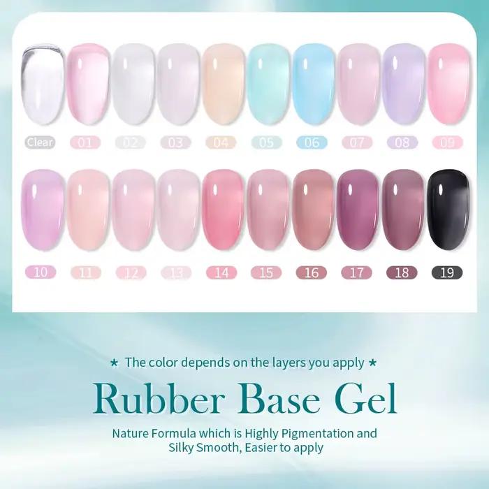 BORN PRETTY Gel de Base en caoutchouc gelée laiteuse pour vernis à ongles Gel 15ml russe auto-nivela