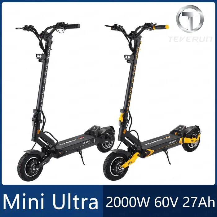 Scooter Electrique Teverun Lame Mini Ultra V4 Batterie Haute Capacité Ecran LCD Freinage Efficace Autonomie 100Km Occasions Speciales Pour Adultes