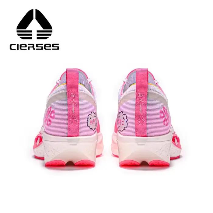 CIERSES-Chaussures de course en fibre de carbone pour homme, souliers de marathon professionnels, so