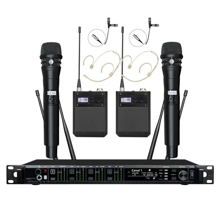 Leicozic microphone sans fil professionnel KSM11 KSM8 système Radio 4 canaux
