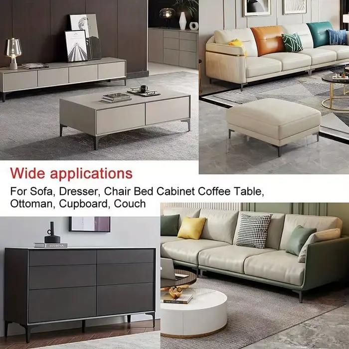 4 pièces pieds de meubles modernes en métal or noir fer canapé pieds pour Table lit chaise bureau co