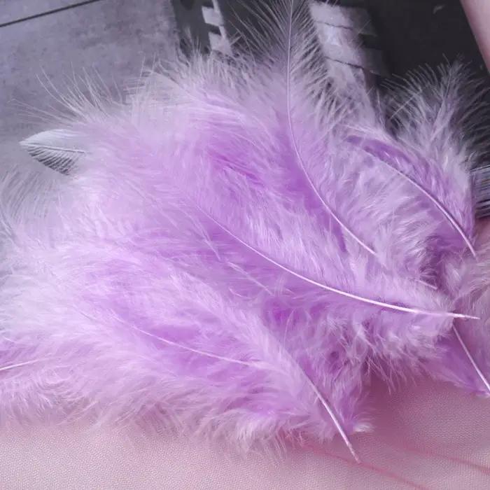 Plumes naturelles 4-6 pouces 10-15cm, 50 pièces, Plume blanche de dinde, robe de mariée moelleuse, a