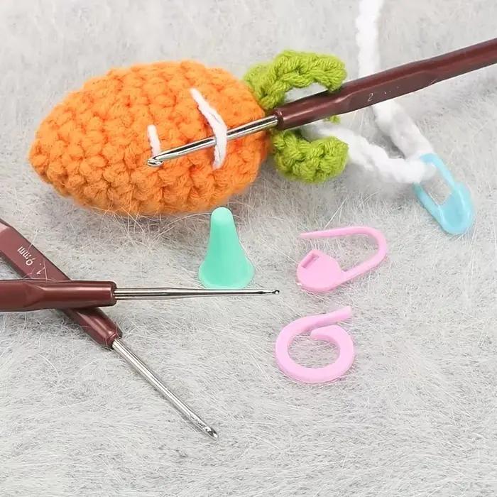 QJH Crochet lot de 16 poignée en plastique
