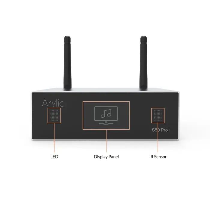 Arylic-Préamplificateur S50 Pro + WiFi et AptX HD, avec ESS Sabre Dac AKM ADC Multiroom Airplay Tida