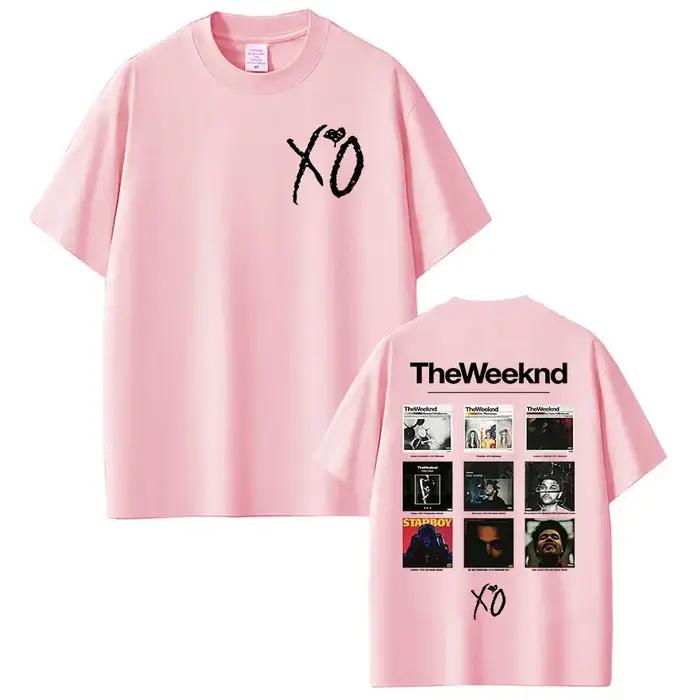 Rappeur The Weeknd Xo Album 2025 t-shirts graphiques femmes hommes Hip Hop T-shirt unisexe mode Hara