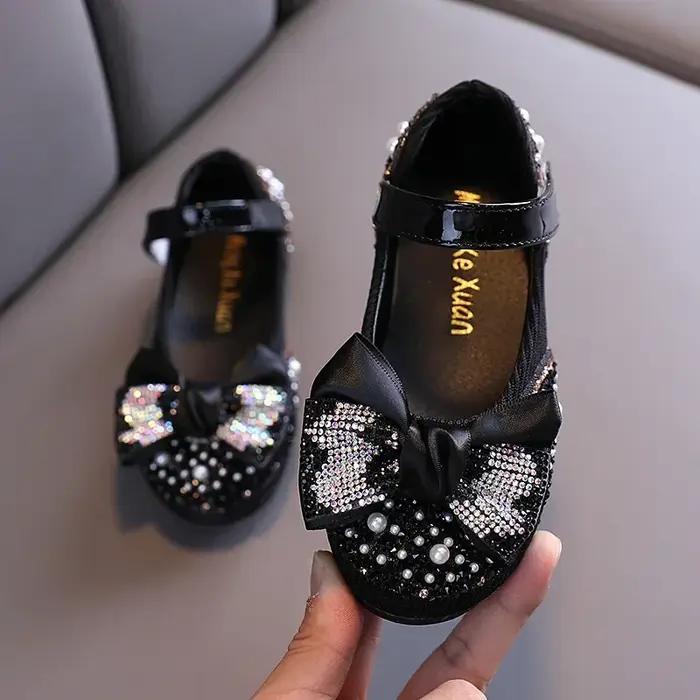 Sandales enfant en bas âge fille chaussures pour enfants perle strass brillant enfants chaussures bé