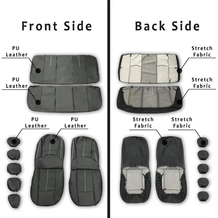 Housse de protection universelle pour siège de voiture, en cuir PU, accessoires automobiles, tapis d