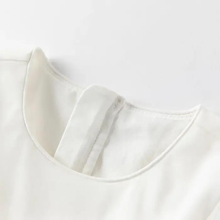 Dave Bella robe élégante pour les filles automne printemps enfants coton charme dentelle maille robe