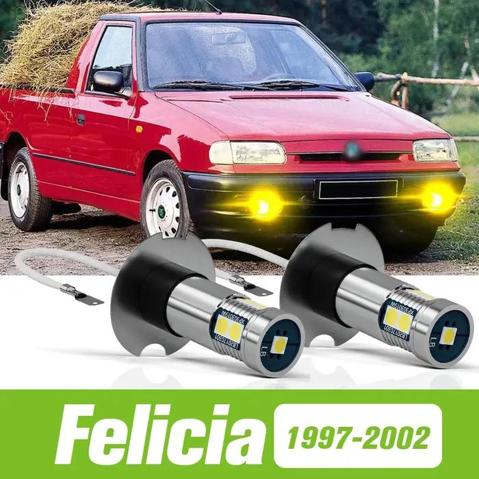 Phares antibrouillard LED pour Skoda felcia 1997 – 2002, 2 pièces, accessoires, 1998, 1999, 2000, 20